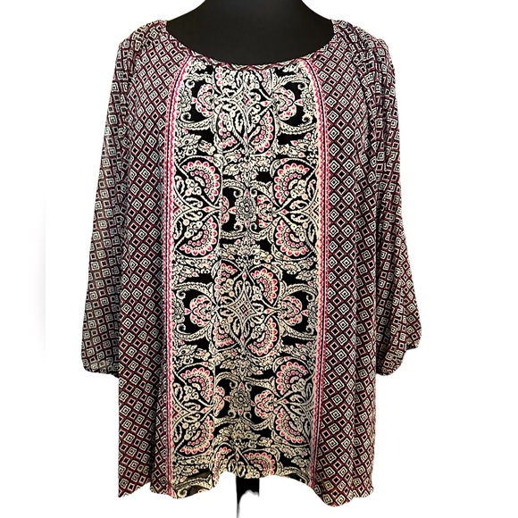 Apt. 9 Tops - Plus Size 3X Apt.9 long cut out sleeves top